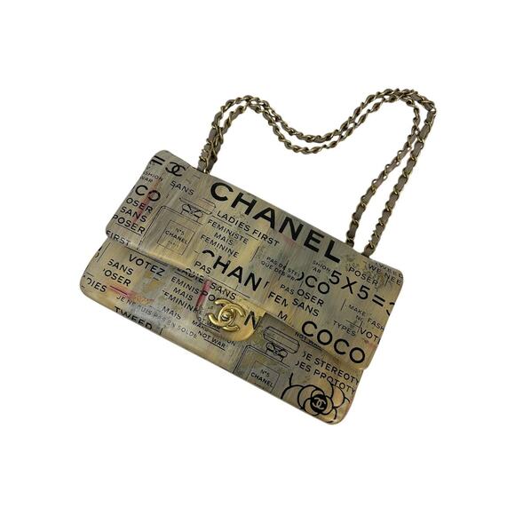 Chanel Limited Edition Graffiti Double Flap Bag - Picture 5 of 10